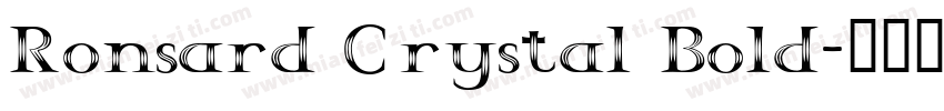 Ronsard Crystal Bold字体转换